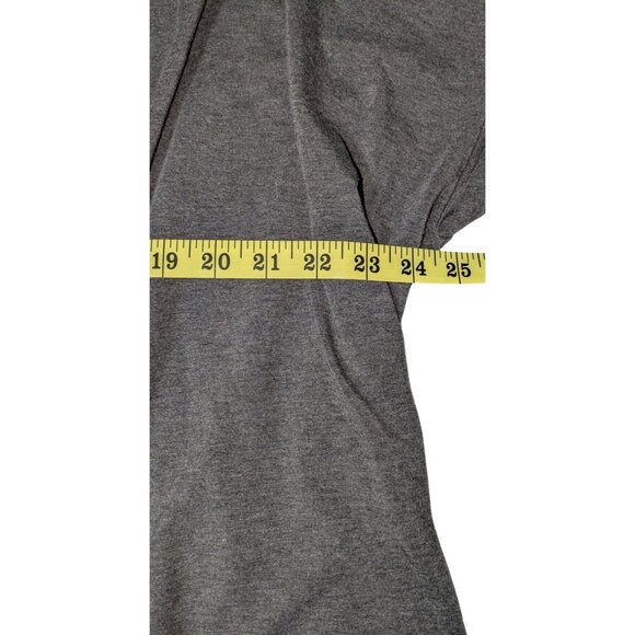 Eileen Fisher Womens Charcoal Gray Open Front Cardigan Pockets XL Relaxed Fit Li - Picture 5 of 11